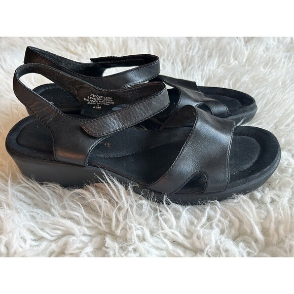 EASYSPIRIT WOMEN’S SIZE 6.5 BLACK SANDALS SUMMER CASUAL - Picture 1 of 9